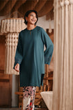 The Bay Women Summer Kurung Top - Emerald Green