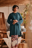 The Bay Women Summer Kurung Top - Emerald Green