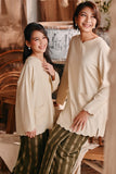 The Bay Broderie Kurung Blouse - Khaki