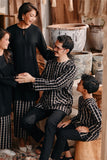 The Bay Men Kurta - Black Checked