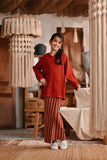 The Bay Broderie Kurung Blouse - Terracotta