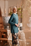 The Bay Women Broderie Kurung Blouse - Emerald Green