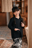 The Bay Broderie Kurung Blouse - Black