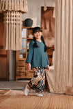 The Bay Broderie Kurung Blouse - Emerald Green