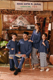 The Akar Kita Baju Melayu Teluk Belanga - England Blue