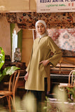 The Akar Kita Women Kurung Riau Top - Butter Olive