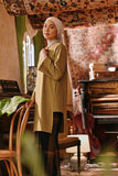 The Akar Kita Women Kurung Riau Top - Butter Olive