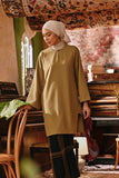 The Akar Kita Women Kurung Riau Top - Butter Olive