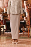 The Akar Kita Women Folded Skirt - Nude