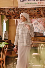 The Akar Kita Women Kedah Blouse Top - Grain Harvest