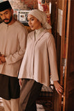 The Akar Kita Women Kebaya Top - Almond Sand