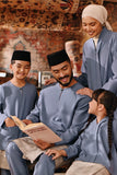 The Akar Kita Baju Melayu Teluk Belanga - Coronet Blue