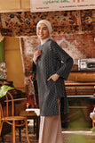 The Akar Kita Women Kurung Riau Top - Black Streak