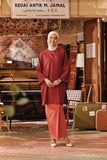 The Akar Kita Women Folded Skirt - Red Dash