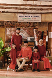 The Akar Kita Kurung Riau Top - Maroon Dust