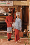 The Akar Kita Men Baju Melayu Teluk Belanga - Mandarin Red