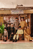 The Akar Kita Men 3/4 Sleeve Kurta - Nature Gold