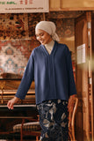 The Akar Kita Women Kebaya Top - England Blue