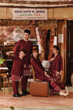 The Akar Kita Men Baju Melayu Teluk Belanga - Burgundy