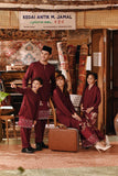 The Akar Kita Kebaya Top - Burgundy