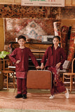 The Akar Kita Baju Melayu Teluk Belanga - Burgundy