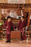 The Akar Kita Kebaya Top - Burgundy