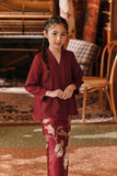 The Akar Kita Kebaya Top - Burgundy