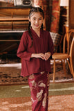 The Akar Kita Kebaya Top - Burgundy