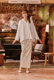 The Akar Kita Women Jacquard Skirt - Creme Glow