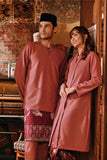 The Akar Kita Men Baju Melayu Teluk Belanga - Mauve Taupe