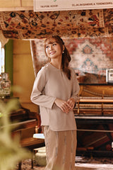 The Akar Kita Women Kedah Blouse Top - Nude