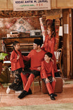 The Akar Kita Women Kebarung Top - Mandarin Red