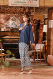 The Akar Kita Women Kebaya Top - England Blue