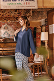 The Akar Kita Women Kebaya Top - England Blue