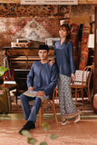 The Akar Kita Men Baju Melayu Teluk Belanga - England Blue