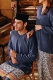 The Akar Kita Men Baju Melayu Teluk Belanga - England Blue