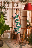 The Nian Nian Women Layered Sleeve Cheongsam Dress - Harvest