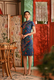 The Nian Nian Women Beaded Cheongsam Dress - Twilight