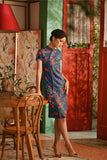 The Nian Nian Women Beaded Cheongsam Dress - Twilight