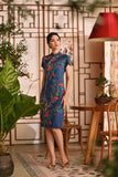 The Nian Nian Women Beaded Cheongsam Dress - Twilight