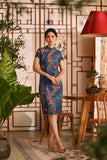 The Nian Nian Women Beaded Cheongsam Dress - Twilight