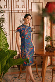 The Nian Nian Women Beaded Cheongsam Dress - Twilight