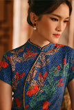 The Nian Nian Women Beaded Cheongsam Dress - Twilight