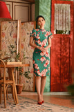 The Nian Nian Women Layered Sleeve Cheongsam Dress - Harmony