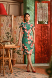 The Nian Nian Women Layered Sleeve Cheongsam Dress - Harmony