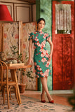 The Nian Nian Women Layered Sleeve Cheongsam Dress - Harmony