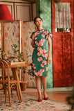 The Nian Nian Women Layered Sleeve Cheongsam Dress - Harmony