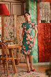 The Nian Nian Women Layered Sleeve Cheongsam Dress - Harmony