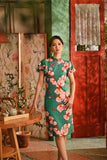 The Nian Nian Women Layered Sleeve Cheongsam Dress - Harmony