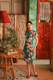 The Nian Nian Women Layered Sleeve Cheongsam Dress - Harmony